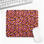 Pink Leopard Print Large Mousepad