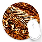 Tiger Stripe Round Mousepad