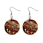 Tiger Stripe 1  Button Earrings