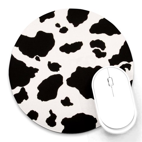 Cow Print 2 Round Mousepad from ArtsNow.com Front