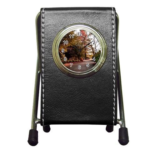 Leo Harrison St Pk  Path 2 Pen Holder Desk Clock from ArtsNow.com Front