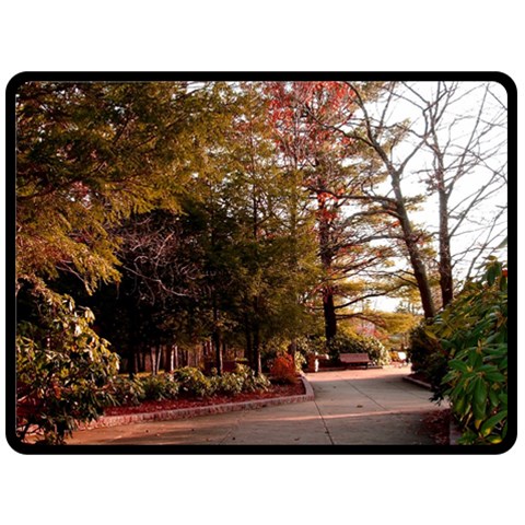 Leo Harrison St Pk  Path 2 Fleece Blanket (Large) from ArtsNow.com 80 x60  Blanket Front