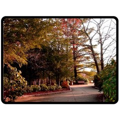 Leo Harrison St Pk  Path 2 Double Sided Fleece Blanket (Large) from ArtsNow.com 80 x60  Blanket Back