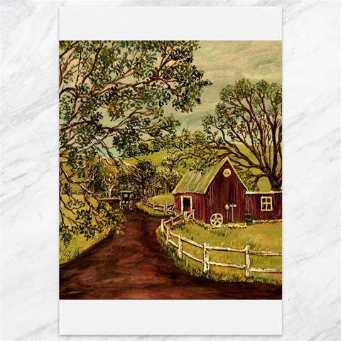 Old Red Barn By Ave Hurley 11.88 x17.36  Canvas - 1