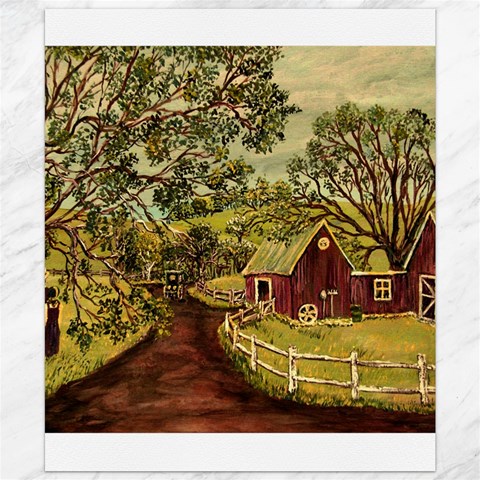 Old Red Barn By Ave Hurley 19.57 x23.15  Canvas - 1