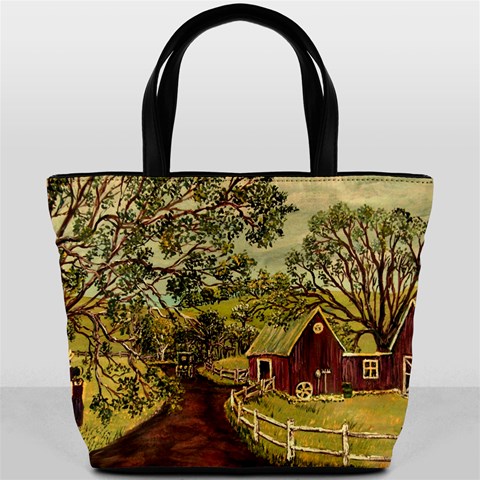 Old Red Barn By Ave Hurley Back