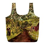 Old Red Barn - Ave Hurley  - Full Print Recycle Bag (L)