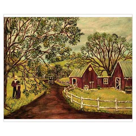 Old Red Barn By Ave Hurley Front