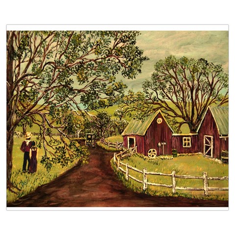 Old Red Barn Front