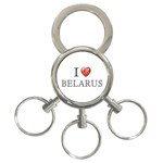 LoveBelarus 3-Ring Key Chain