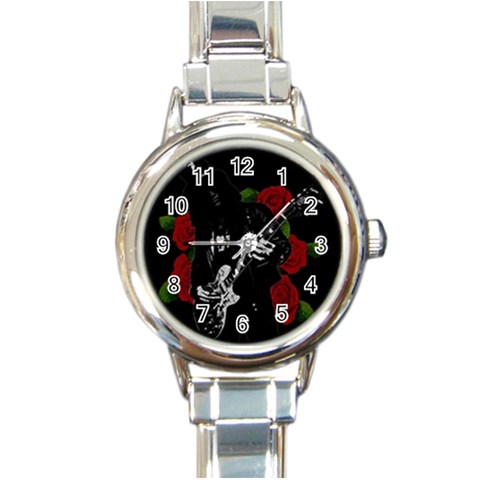 Slash Round Italian Charm Watch from ArtsNow.com Front