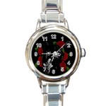 Slash Round Italian Charm Watch