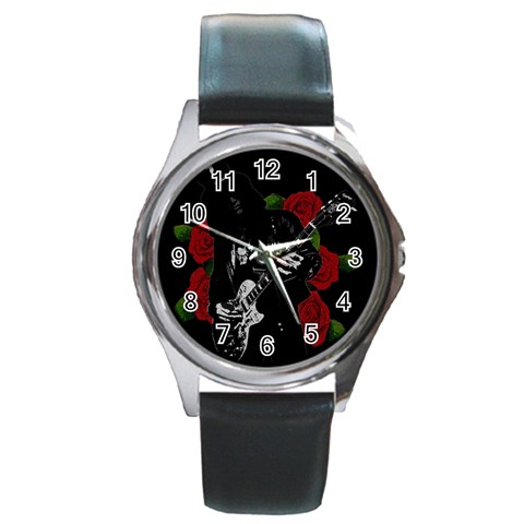 Slash Round Metal Watch from ArtsNow.com Front