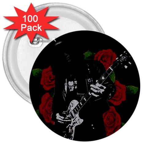Slash 3  Buttons (100 pack)  from ArtsNow.com Front