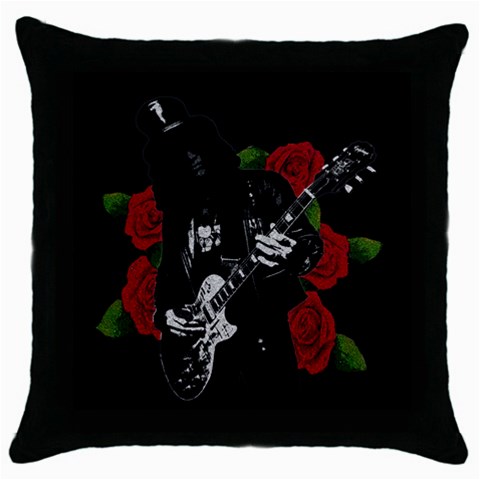 Slash Throw Pillow Case (Black) from ArtsNow.com Front