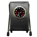 Slash Pen Holder Desk Clocks