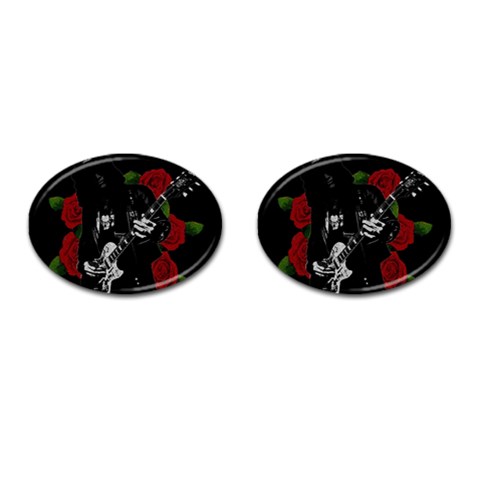 Slash Cufflinks (Oval) from ArtsNow.com Front(Pair)
