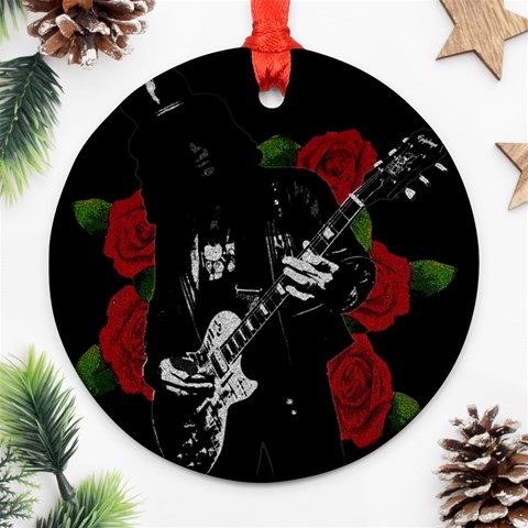 Slash Round Ornament (Two Sides) from ArtsNow.com Front