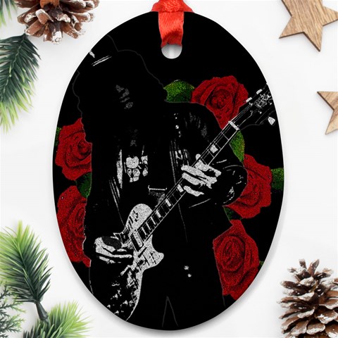 Slash Oval Ornament (Two Sides) from ArtsNow.com Back