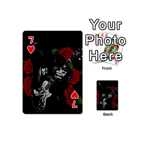 Slash Playing Cards 54 (Mini)  from ArtsNow.com Front - Heart7