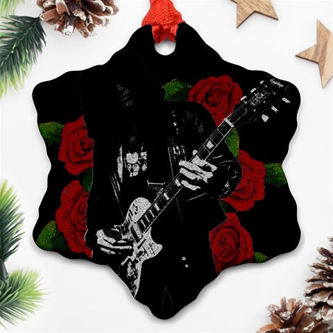 Slash Snowflake Ornament (Two Sides) from ArtsNow.com Front