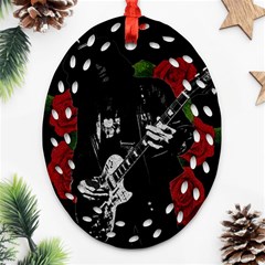 Slash Oval Filigree Ornament (Two Sides) from ArtsNow.com Back