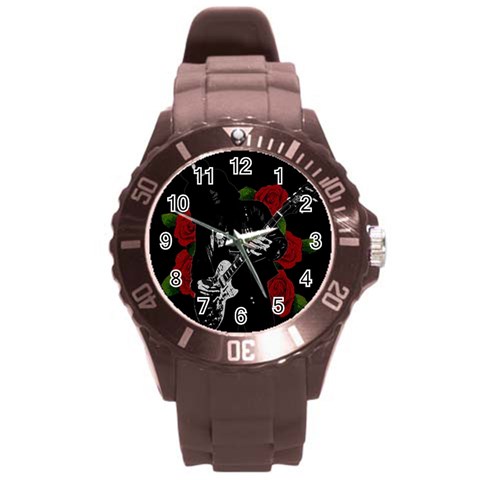 Slash Round Plastic Sport Watch (L) from ArtsNow.com Front