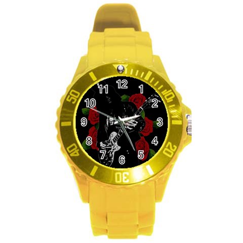 Slash Round Plastic Sport Watch (L) from ArtsNow.com Front