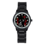 Slash Stainless Steel Round Watch