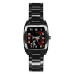 Slash Stainless Steel Barrel Watch
