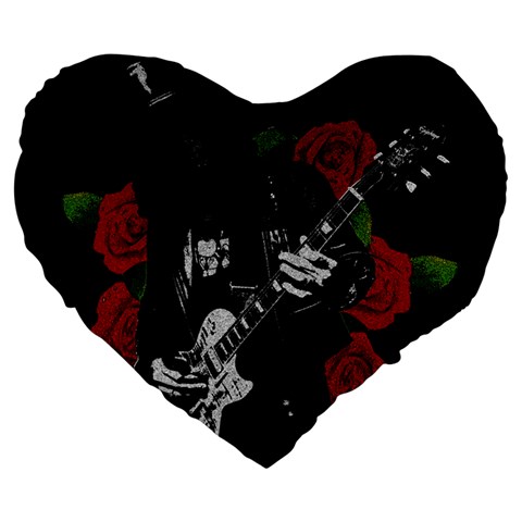 Slash Large 19  Premium Flano Heart Shape Cushions from ArtsNow.com Front