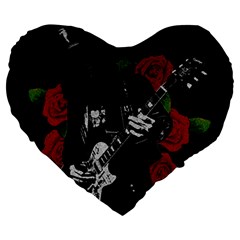 Slash Large 19  Premium Flano Heart Shape Cushions from ArtsNow.com Front