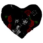 Slash Large 19  Premium Flano Heart Shape Cushions