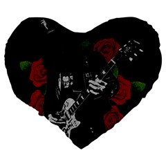 Slash Large 19  Premium Flano Heart Shape Cushions from ArtsNow.com Back