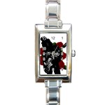 Slash Rectangle Italian Charm Watch