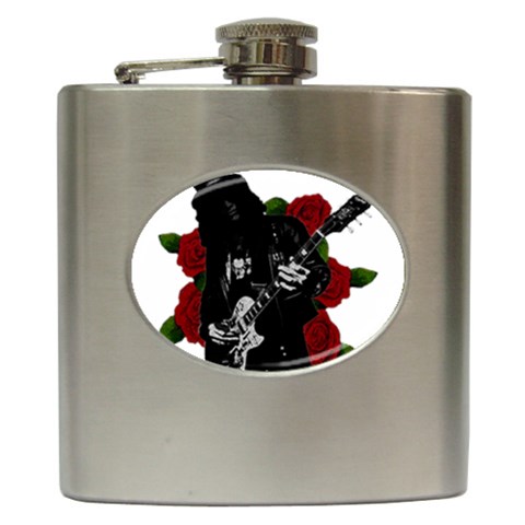 Slash Hip Flask (6 oz) from ArtsNow.com Front
