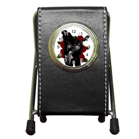 Slash Pen Holder Desk Clocks from ArtsNow.com Front