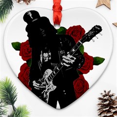 Slash Heart Ornament (Two Sides) from ArtsNow.com Front