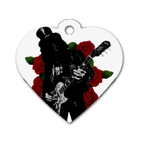 Slash Dog Tag Heart (Two Sides) from ArtsNow.com Front