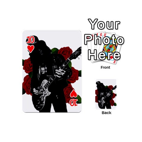 Slash Playing Cards 54 (Mini)  from ArtsNow.com Front - Heart10