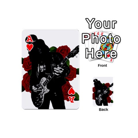 Ace Slash Playing Cards 54 (Mini)  from ArtsNow.com Front - HeartA