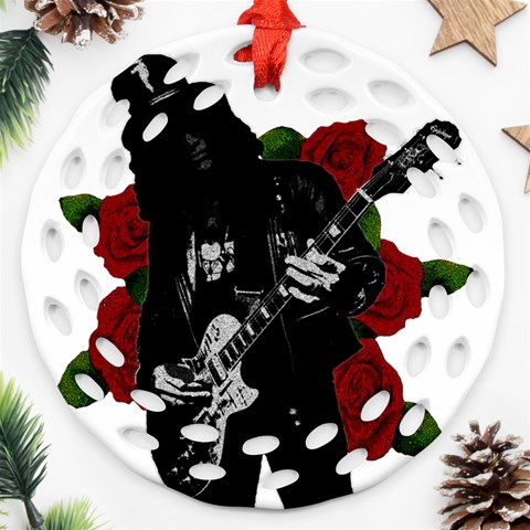 Slash Round Filigree Ornament (Two Sides) from ArtsNow.com Front