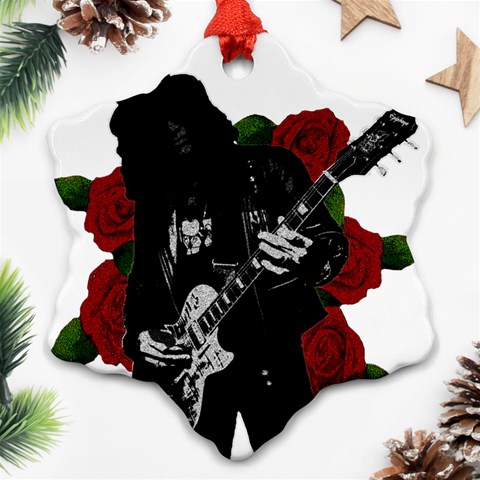 Slash Snowflake Ornament (Two Sides) from ArtsNow.com Front