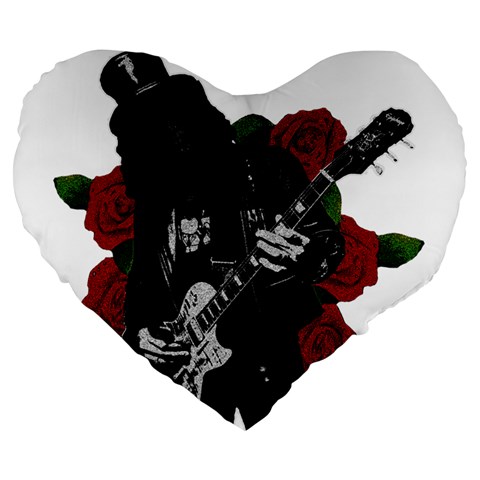 Slash Large 19  Premium Heart Shape Cushions from ArtsNow.com Front