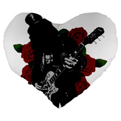 Slash Large 19  Premium Heart Shape Cushions from ArtsNow.com Back