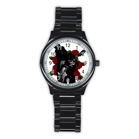 Slash Stainless Steel Round Watch from ArtsNow.com Front
