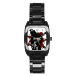 Slash Stainless Steel Barrel Watch