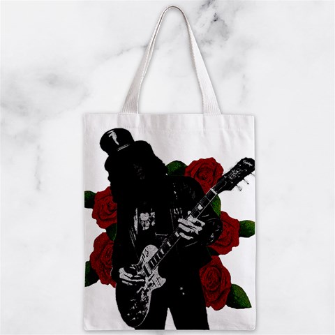 Slash Zipper Classic Tote Bag from ArtsNow.com Front