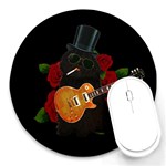 Puli dog - Slash  Round Mousepads
