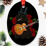 Puli dog - Slash  Ornament (Oval)